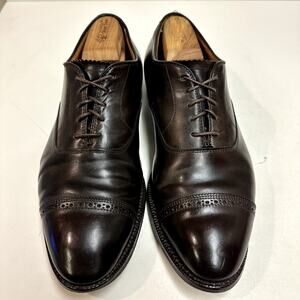 VERY GOOD Alden 9015 Dark Brown Color 8 Shell Cordovan Perforated Tip Bal 10.5
